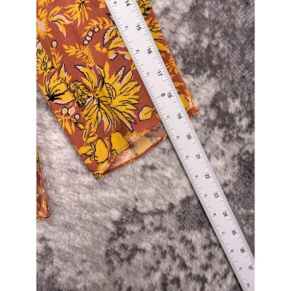 Vanessa Bruno Top 36 / US 2 - 4 Womens Floral Pop Over Blouse - Picture 6 of 9